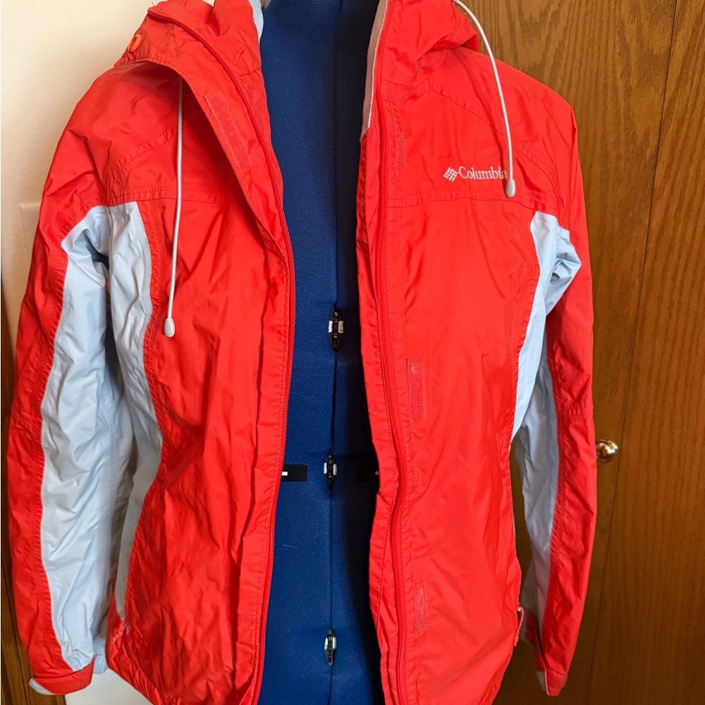 Columbia Vibrant Orange and Light Gray Jacket